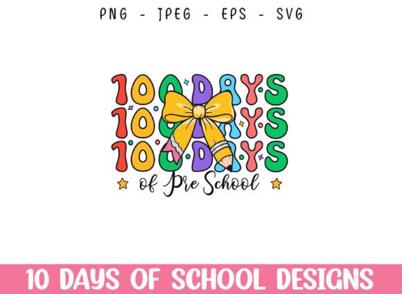 100 Days Pre School Life Kindergarten