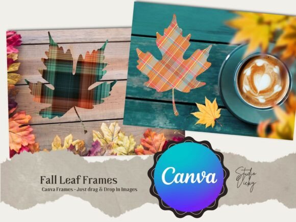 Elevating Seasonal Branding: The Strategic Value of the Autumn Fall Leaf Frame Bundle for Canva