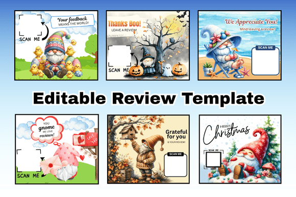 QR Code Review Template Canva Edit Guide