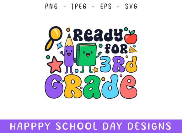 Ready Third Grade Kindergarten School: A Versatile Design for Your Next Project