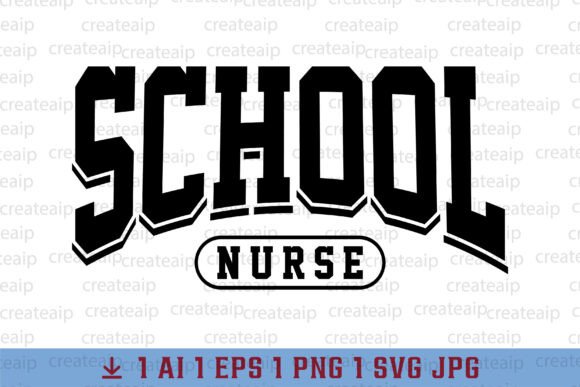 School Nurse Sublimation Design PNG for Creative Gifts